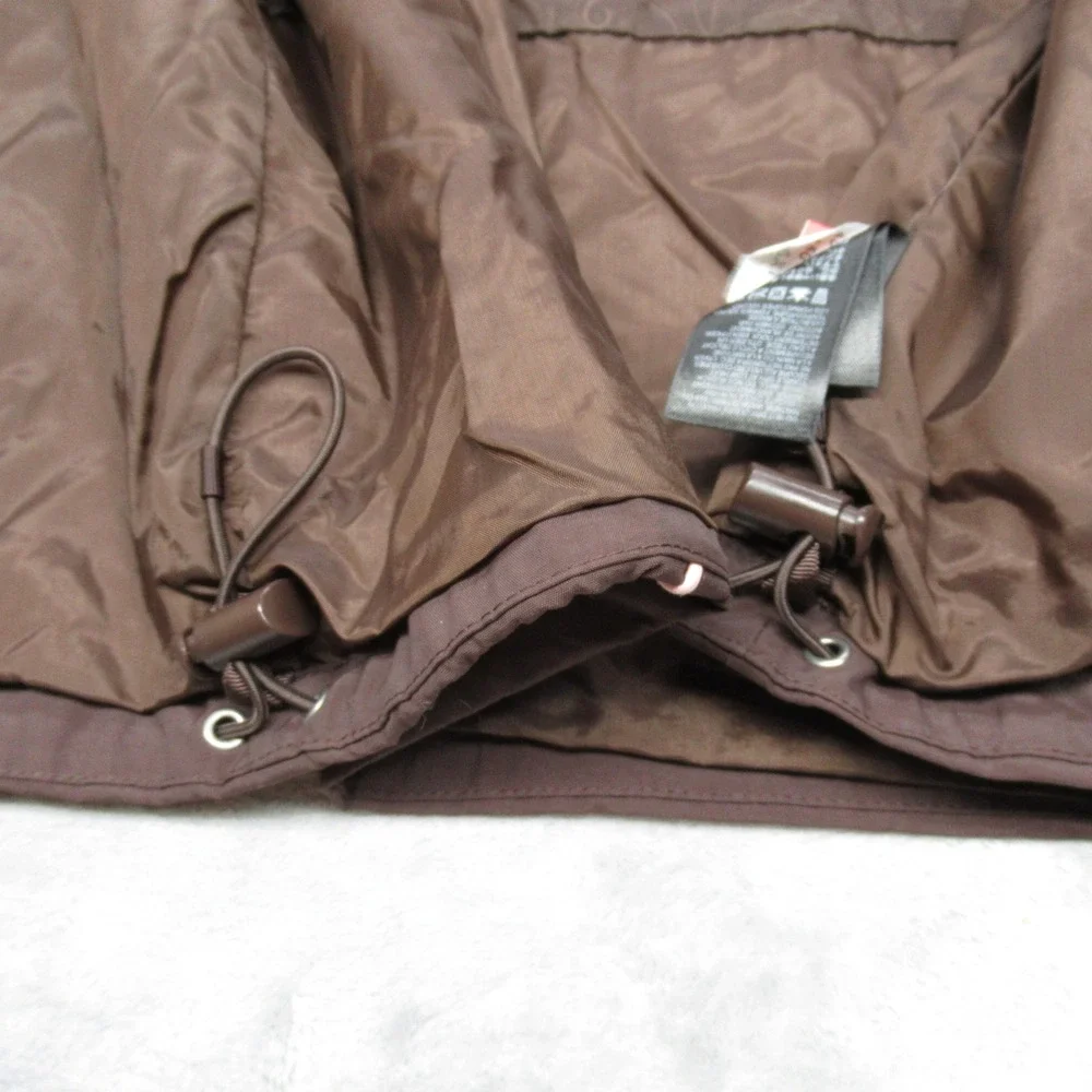 The North Face Jacket Youth Large Brown HyVent Hooded Waterproof Rain 3in1 Shell